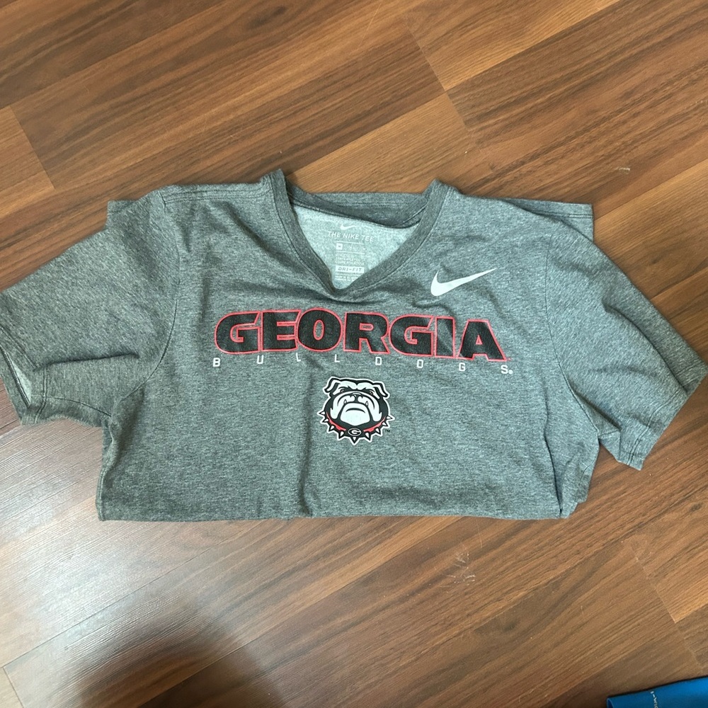 Nike Heather Gray Georgia Bulldogs Tee